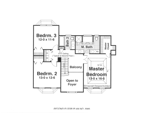 Second Floor image of RADCLIFFE House Plan